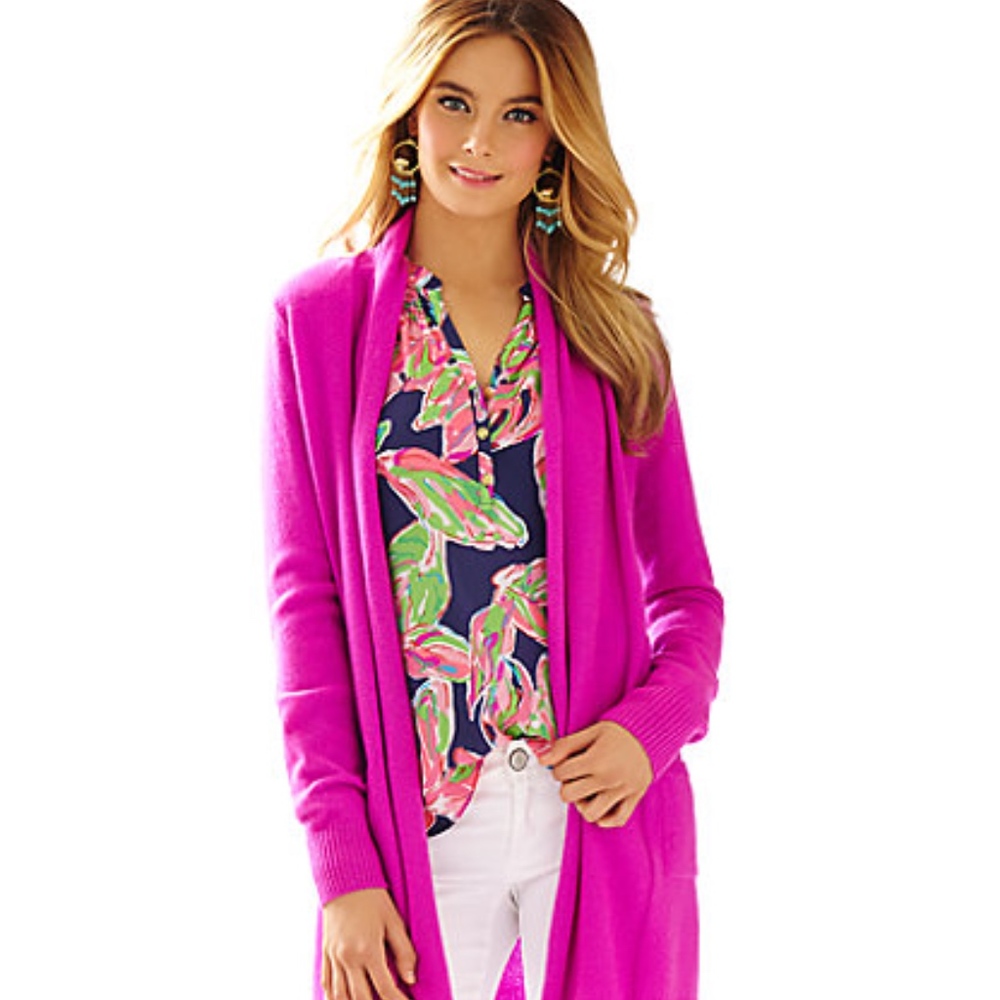 Lilly Pulitzer ESTELLE CASHMERE OPEN CARDIGAN